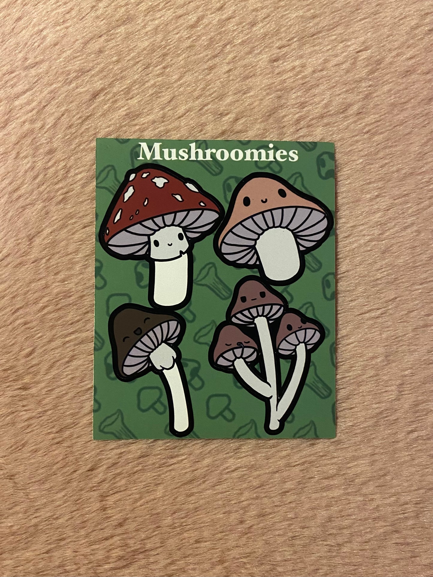 Mushroomies matt vinyl sticker sheet