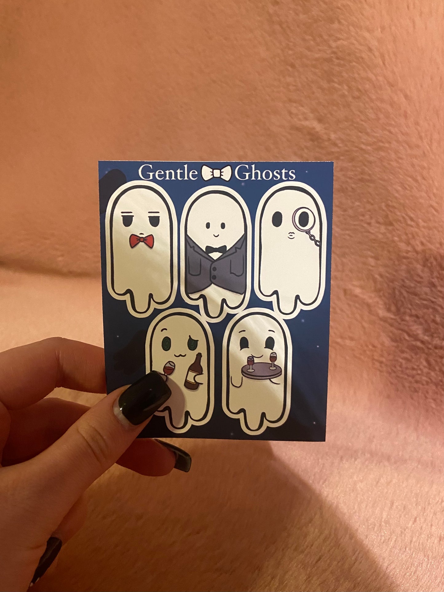 Gentle Ghosts matt vinyl sticker sheet