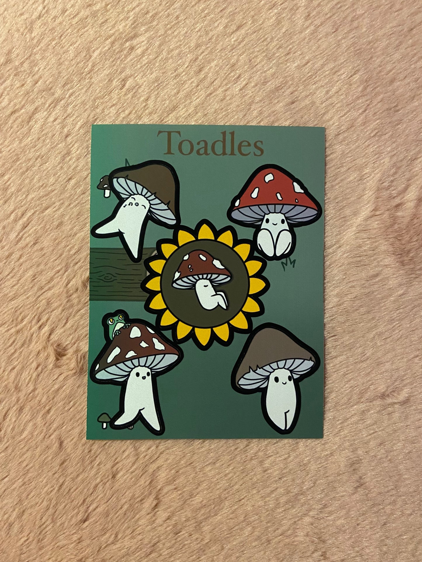 Toadles matt vinyl sticker sheet
