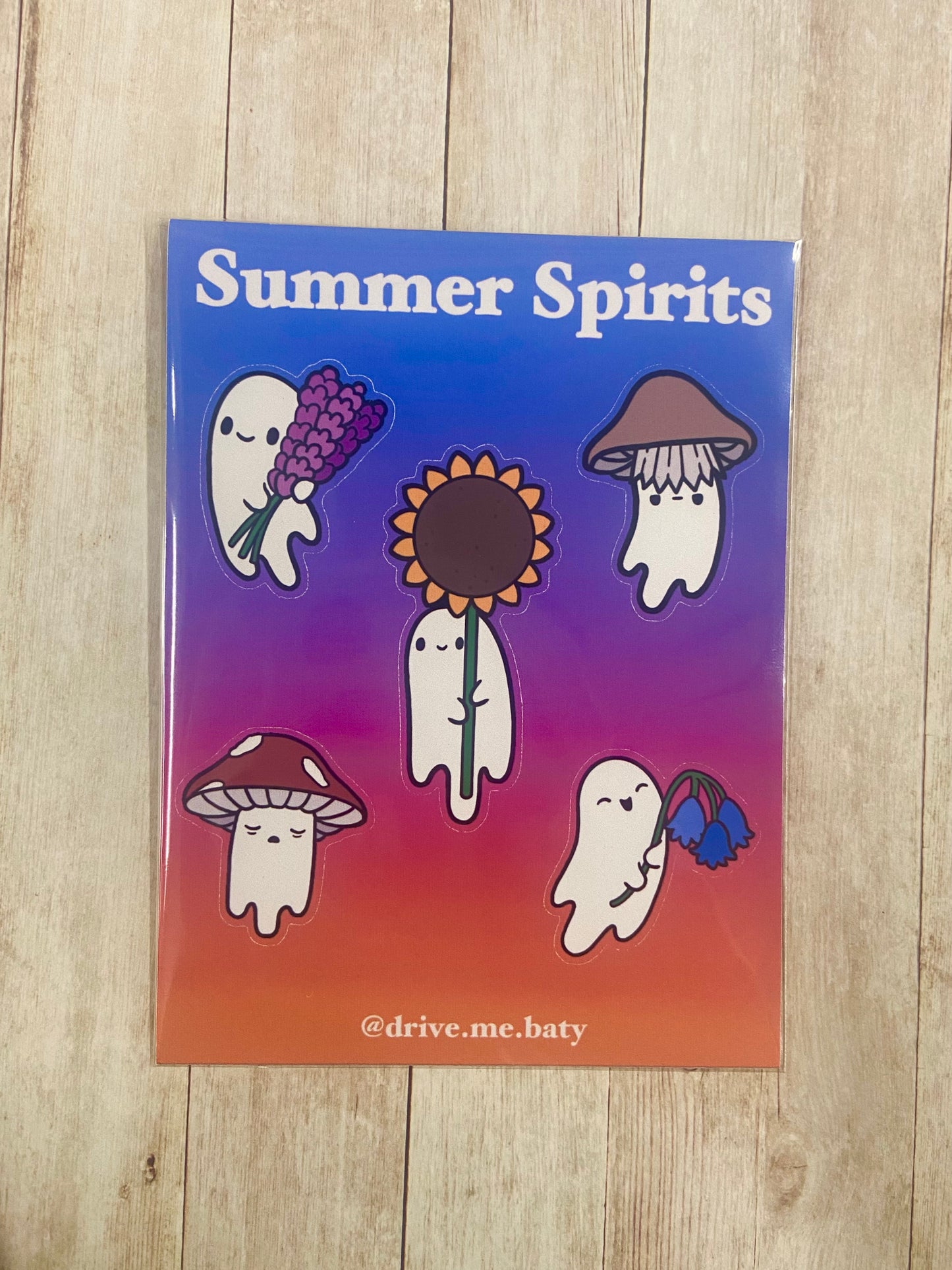 Summer Spirits matt vinyl sticker sheets