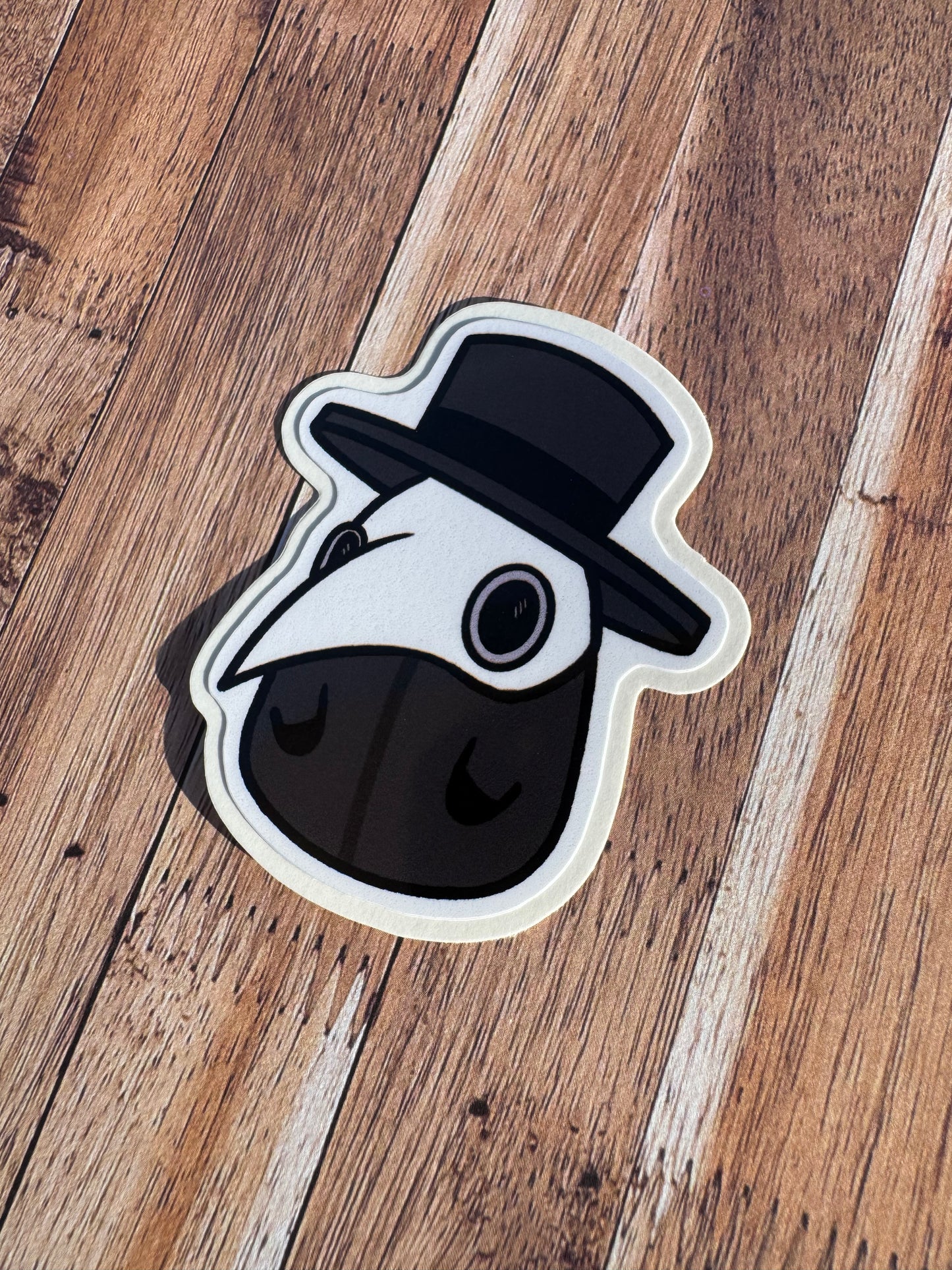 Plague Doctor, Laminated Matt vinyl sticker