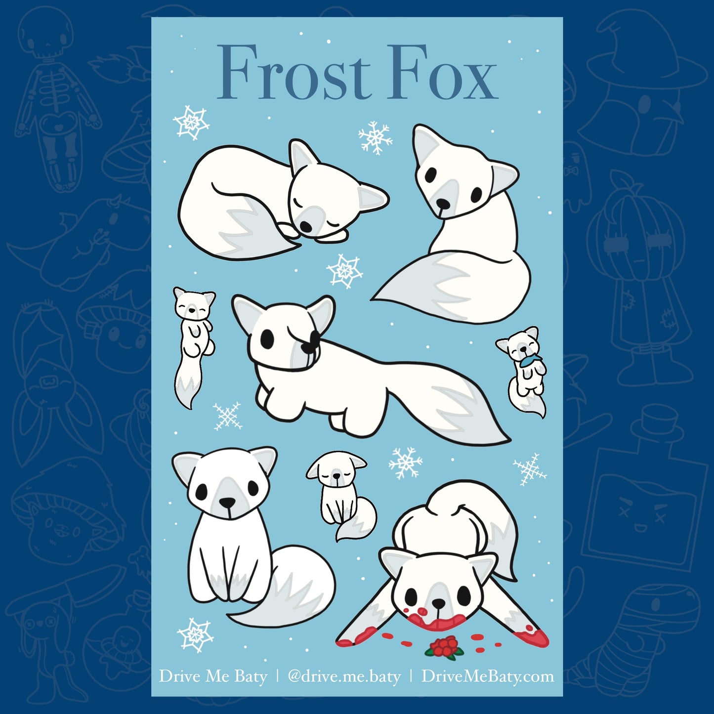Frost Fox Big Sticker Sheet