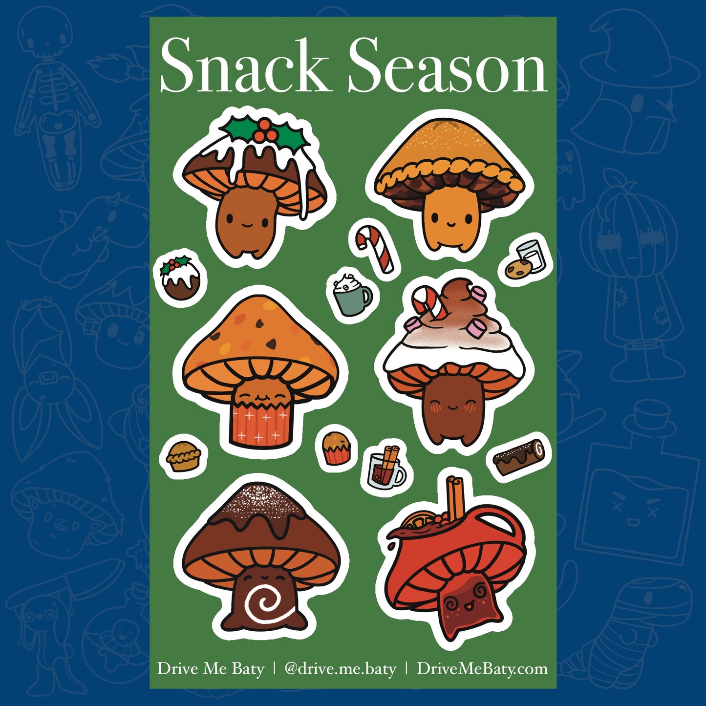 Snack Season sticker sheet